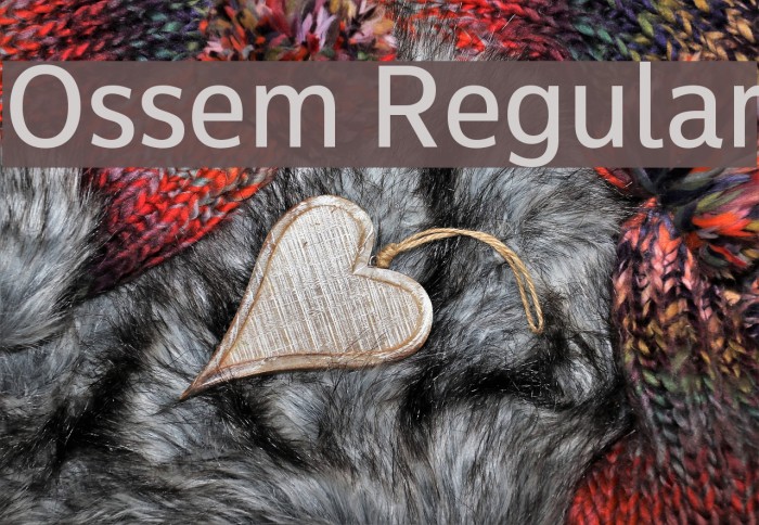 Ossem Regular Font examples