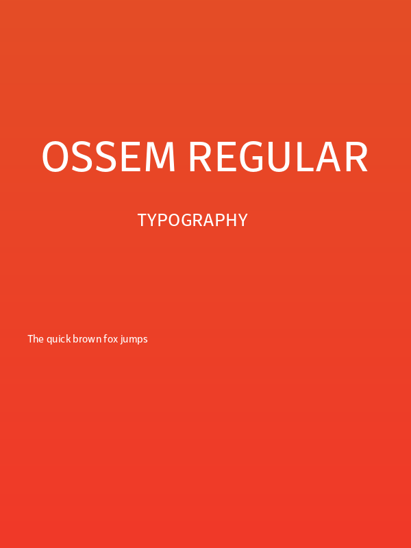 Ossem Regular Poster