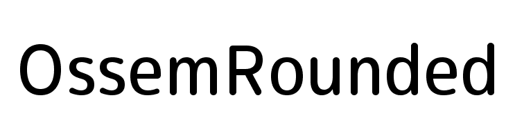 Ossem Rounded  font caratteri gratis
