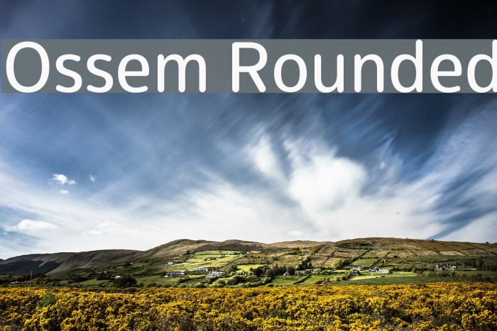 Ossem Rounded Font examples