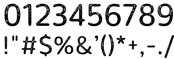 Ossem Rust Font OTHER CHARS