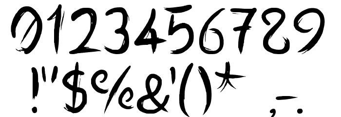 Ostelia Regular Font OTHER CHARS