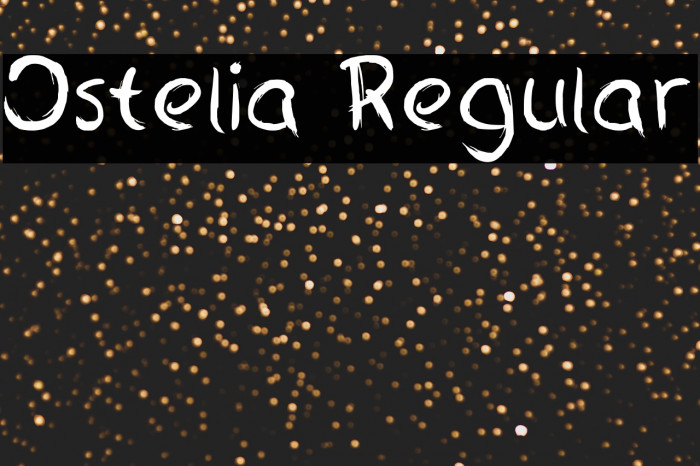 Ostelia Regular Font examples