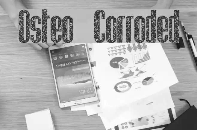 Osteo Corroded Font examples