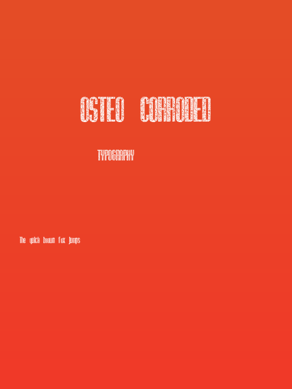 Osteo Corroded Poster