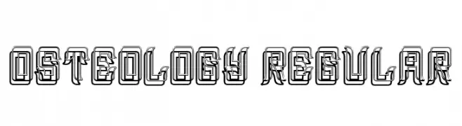 Osteology Regular  フリーフォントのダウンロード