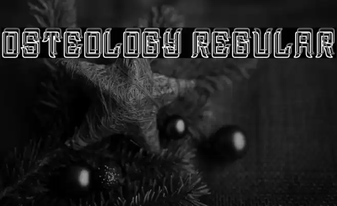 Osteology Regular Font examples