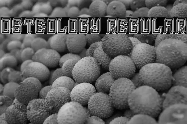 Osteology Regular Font examples