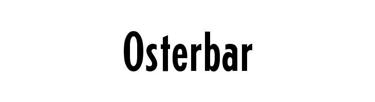 Osterbar  Скачать бесплатные шрифты