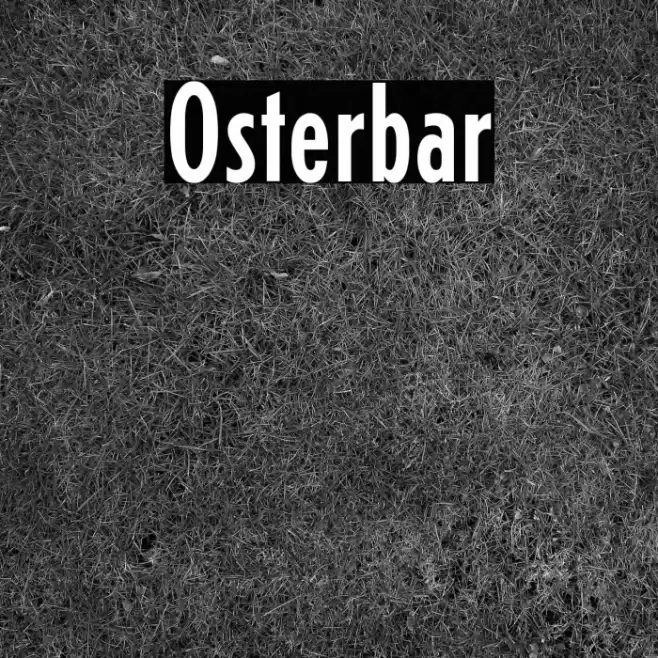 Osterbar Font examples