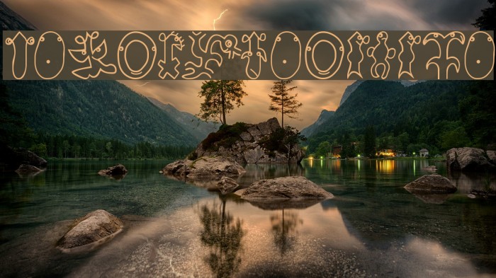 OsterinselPlus Font examples