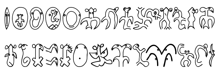 OsterinselPlus Font LOWERCASE