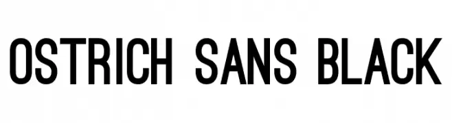 Ostrich Sans Black  les polices de caractères gratuit tlcharger