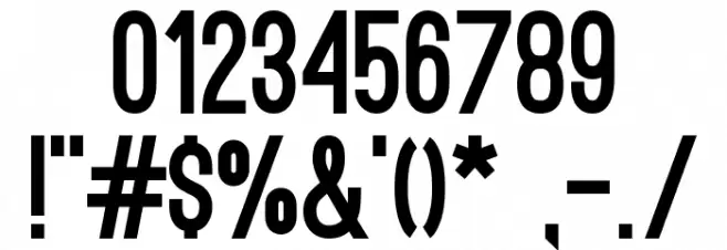 Ostrich Sans Black Font OTHER CHARS