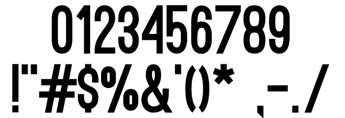 Ostrich Sans Black Font OTHER CHARS