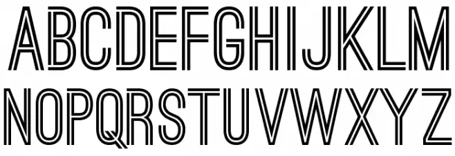Ostrich Sans Bold फ़ॉन्ट अपरकेस