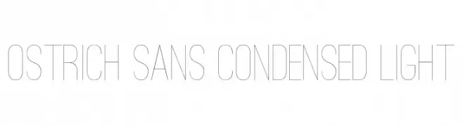 Ostrich Sans Condensed Light  Fuentes Gratis Descargar