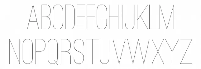 Ostrich Sans Condensed Light Polices MAJUSCULES