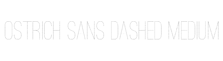 Ostrich Sans Dashed Medium  font caratteri gratis