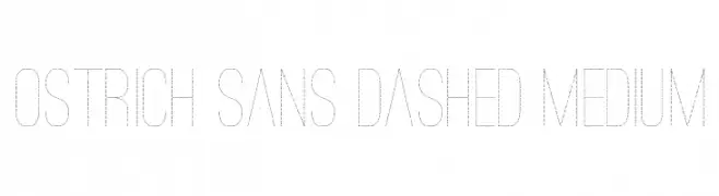 Ostrich Sans Dashed Medium  Frei Schriftart Herunterladen