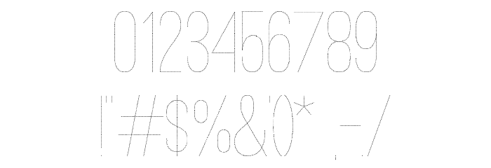 Ostrich Sans Dashed Medium Font OTHER CHARS