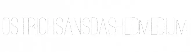 Ostrich Sans Dashed Medium  Frei Schriftart Herunterladen