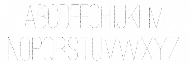 Ostrich Sans Dashed Medium Schriftart Groß