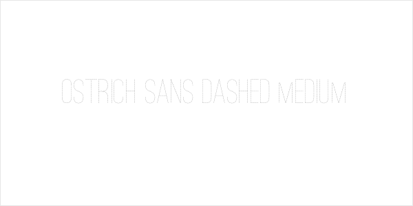 Ostrich Sans Dashed Medium Logo