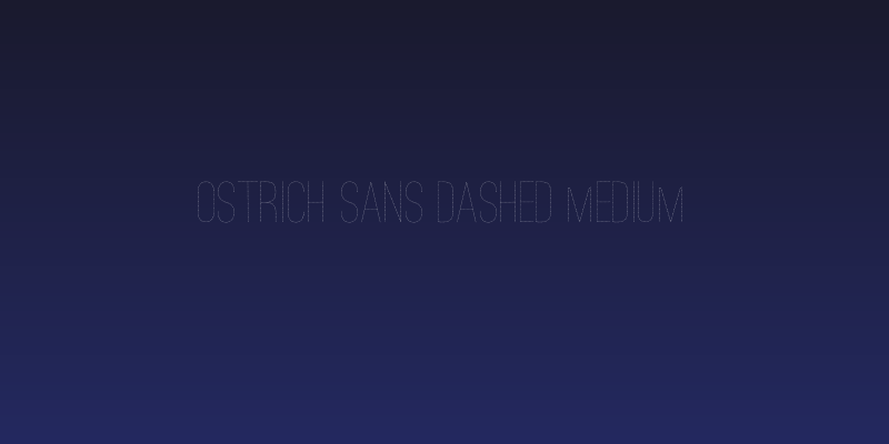 Ostrich Sans Dashed Medium Social Header