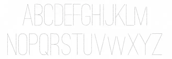 Ostrich Sans Dashed Medium Font LOWERCASE