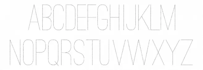 Ostrich Sans Dashed Medium Polices MAJUSCULES