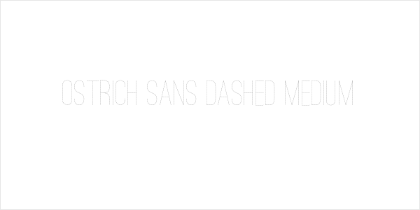 Ostrich Sans Dashed Medium Logo
