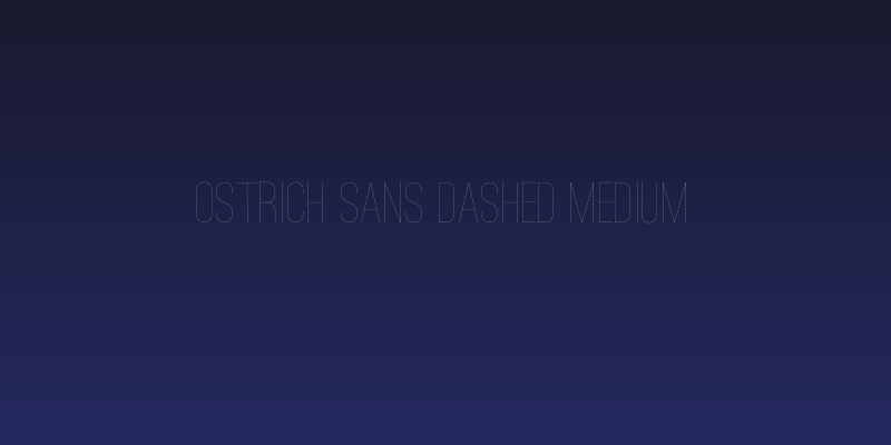 Ostrich Sans Dashed Medium Social Header