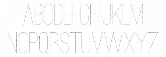 Ostrich Sans Dashed Medium Schriftart Kleinbuchstaben