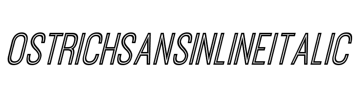 Ostrich Sans Inline Italic  Free Fonts Download