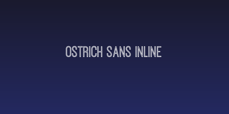 Ostrich Sans Inline Social Header