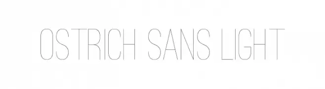 Ostrich Sans Light  Frei Schriftart Herunterladen