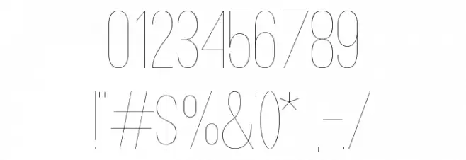 Ostrich Sans Light Font OTHER CHARS