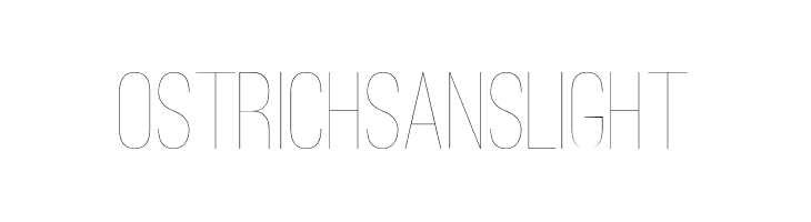Ostrich Sans Light  नि: शुल्क फ़ॉन्ट्स डाउनलोड