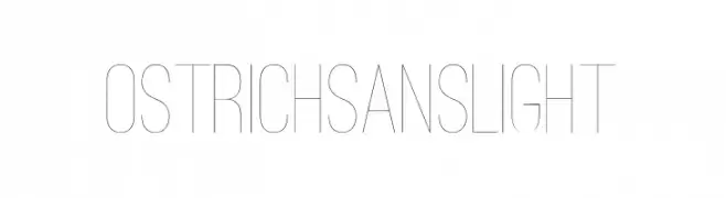 Ostrich Sans Light  नि: शुल्क फ़ॉन्ट्स डाउनलोड