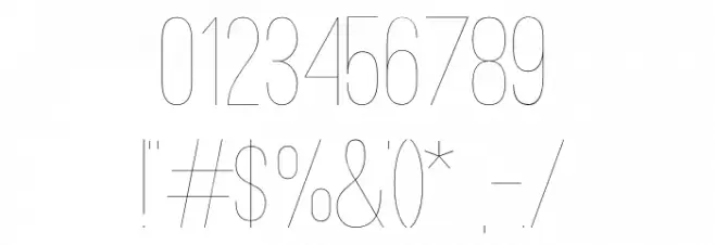 Ostrich Sans Light Font OTHER CHARS