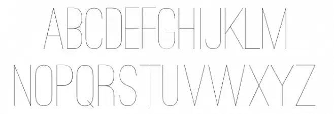 Ostrich Sans Light 字体 大写