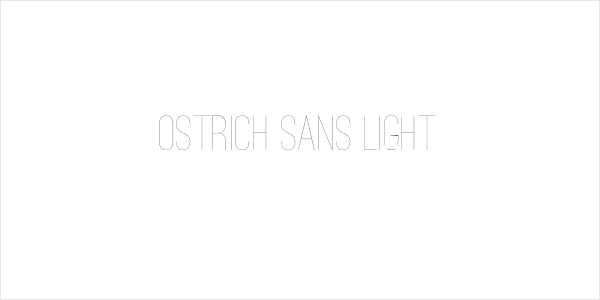 Ostrich Sans Light Logo