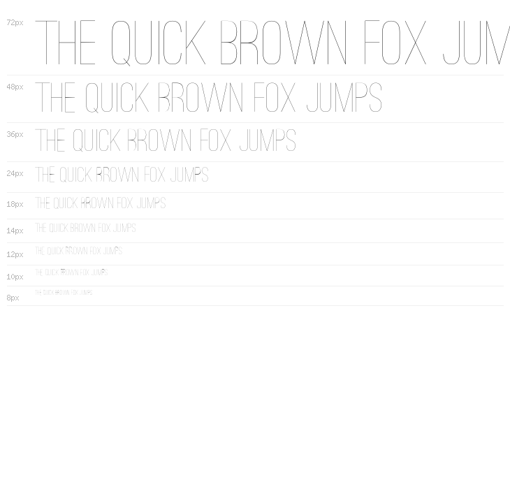 Ostrich Sans Light Waterfall