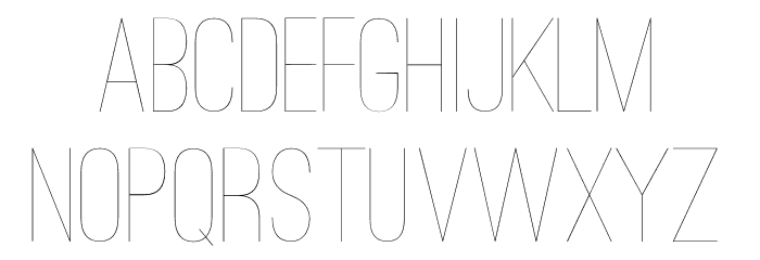 Ostrich Sans Light Font LOWERCASE