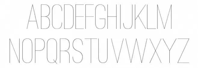 Ostrich Sans Light 字体 大写
