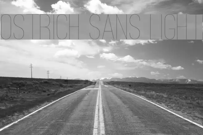 Ostrich Sans Light Font examples