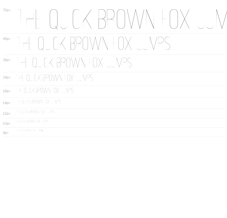 Ostrich Sans Light Waterfall