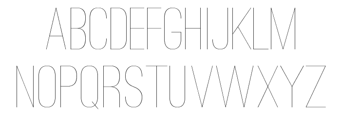 Ostrich Sans Light Font LOWERCASE