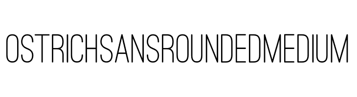 Ostrich Sans Rounded Medium  Fuentes Gratis Descargar